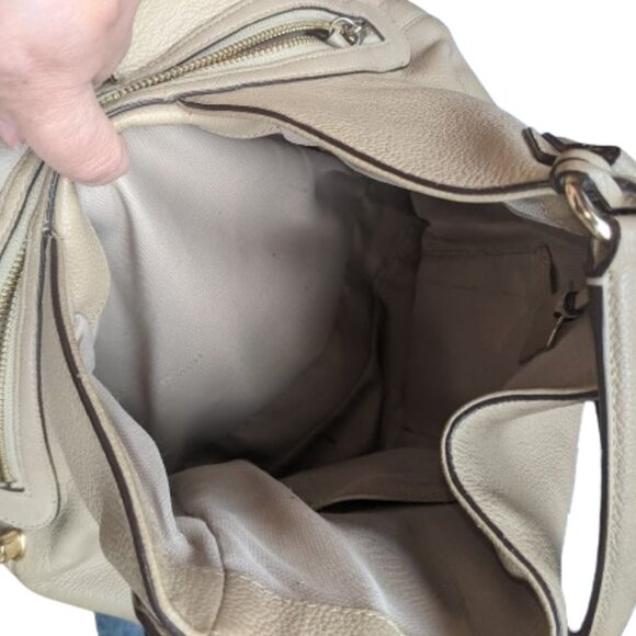 Medium Size Tan COACH  Leather Handbag - Picture 6 of 10